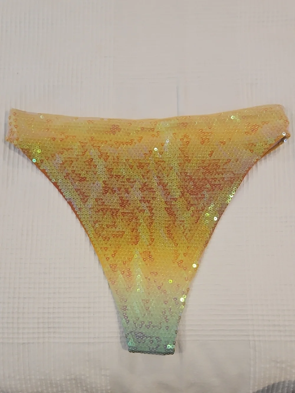 Gianni Bini x Dannijo Frida High Waist/Leg Cheeky Swim Bottom: Ombre Multi:‎ L